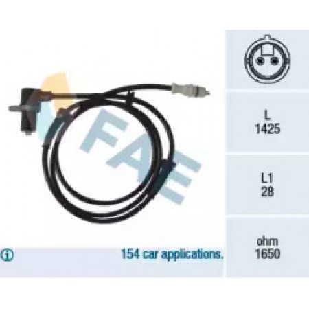 Датчик ABS (передний) Fiat Ducato 1.9-2.8TDi 97-06 78067
