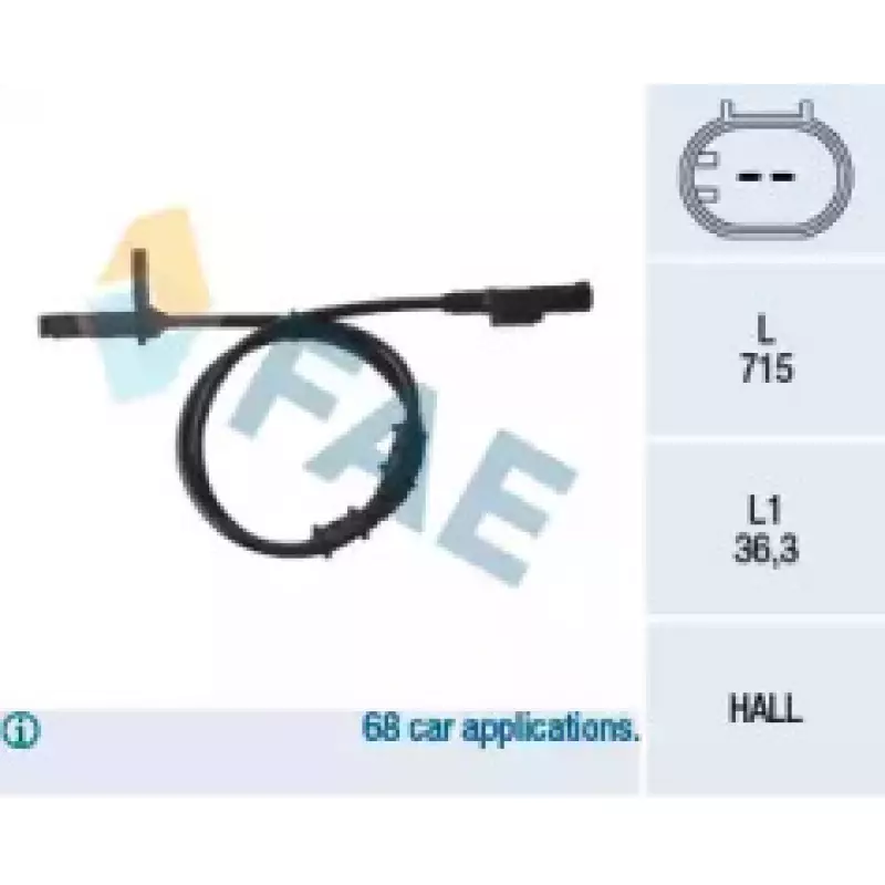 Датчик ABS (передний) MB (W211/S211/C219) 02-10 78107