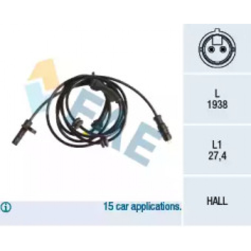 Датчик ABS (задний) Fiat Doblo 1.9TDI 01- 78177