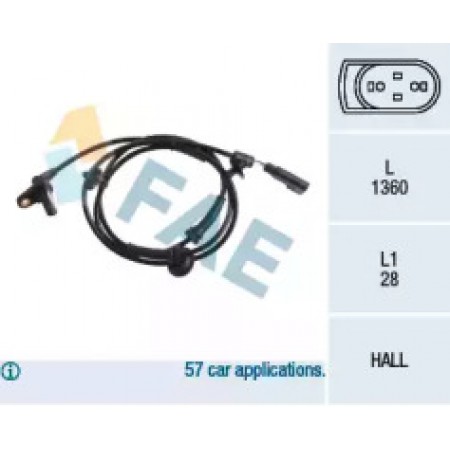 Датчик ABS (передний) Ford Transit 2.2-3.2TDCi 06- 78216