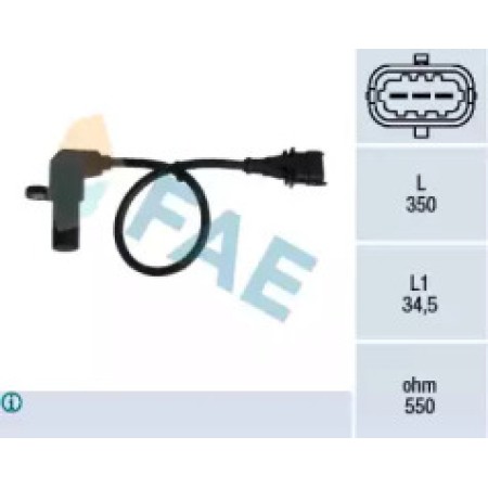 Датчик положения коленвала Opel Vectra B/G/Zafira A 1.6-1.8 95-03 79069