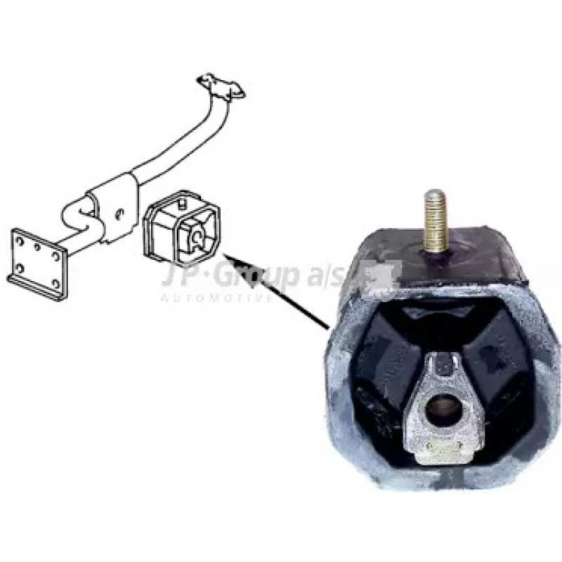 Подушка двигателя передняя VW T3 -92 (1117902900)