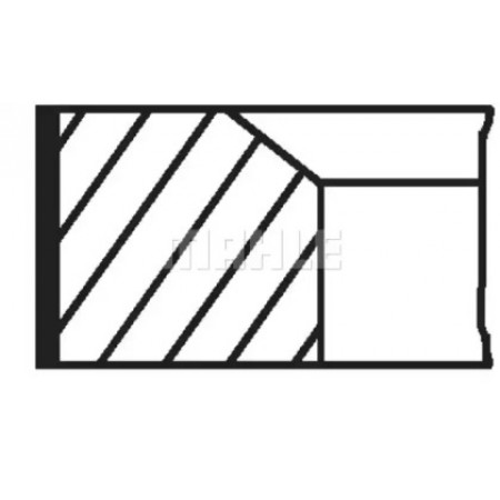 Кільця поршневі BMW 3 (E36)/5 (E34) 92-  (84.00mm/STD) (1.5-1.5-2) (082 72 N0)