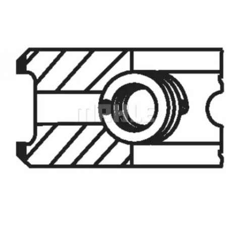 Кільця поршневі Audi 80/100/A6 2.3/2.6i 86-00 (82.51mm/STD) (1.5-1.75-3) (034 89 N0)