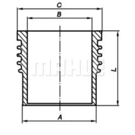 Гильза поршневая VW Caddy II/T4 1.9/2.4D (d=79.51mm) (029 WV 20 00)