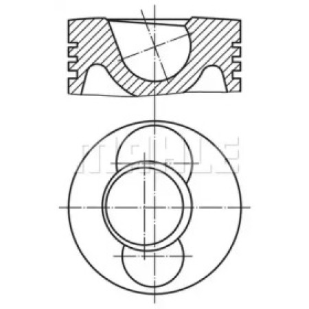 Поршень Skoda Fabia/VW Polo 1.2 01-08 (76.51mm/STD)  (030 64 00)