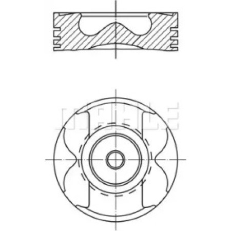 Поршень VW Passat/Polo 1.6i 94-01 (81.51mm/+0.5) (033 01 02)