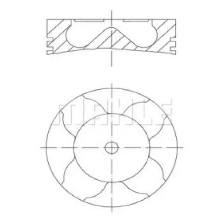 Поршень Opel Combo 1.7CDTI 04- (79.00mm/STD) (012 31 00)