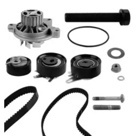 Комплект ГРМ + помпа VW LT 2.5SDI/VW T4/Volvo S70/S80/V70 2.5TDI 96-06 (122x26.5 / 81x21) (PA758) (KP758-3)