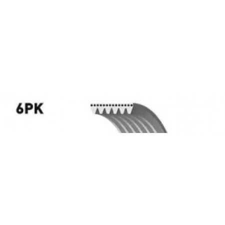 Ремінь генератора 6PK1217 Scudo/Expert 2.0 MJTD/HDI 07> (+AC) (6PK1218)