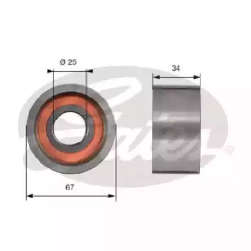 Ролик натяж/напр.ГРМ Ducato 2.5D 86>02/2.8JTD00> Iveco/Boxer/Jumper/Master/Movano (T41178)