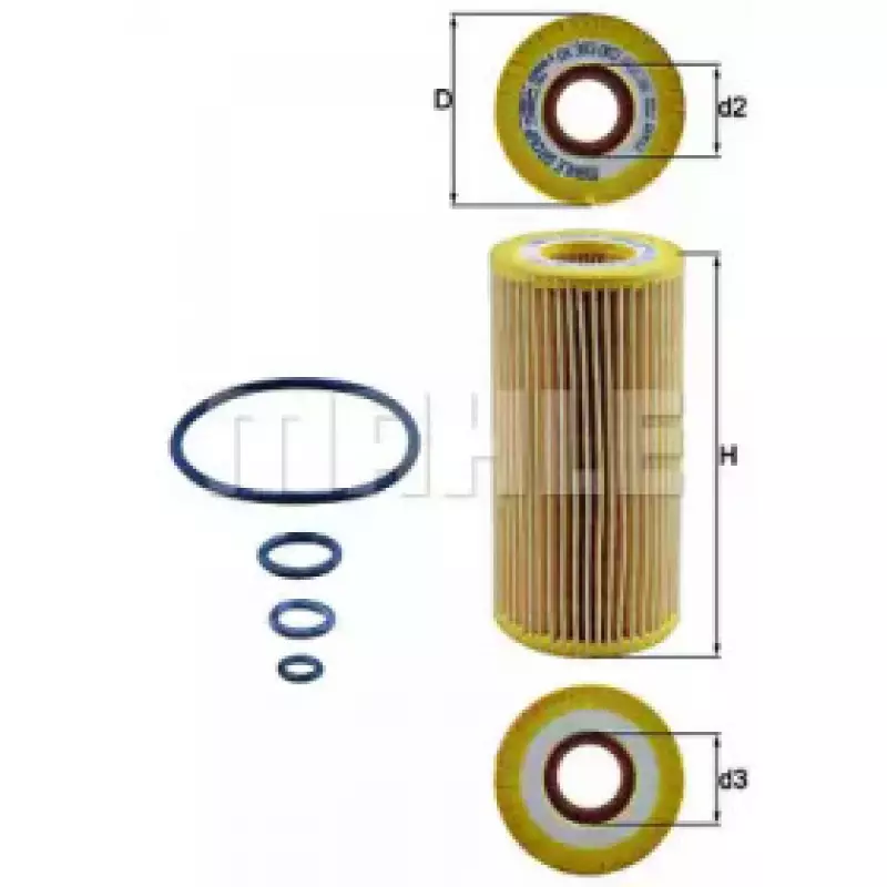 Фильтр масляный MB S-class (W220/W221/W222/C217) 5.5-6.0AMG 02- OX 383D
