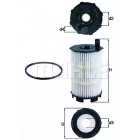 Фильтр масляный Audi A4/A6/A6/Q7/VW Touareg 4.2/5.2FSI 06- OX 350/4D