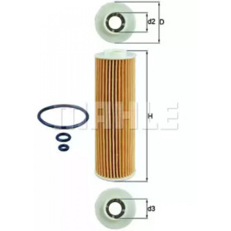 Фильтр масляный MB Sprinter 06- (бензин) OX 183/5D1