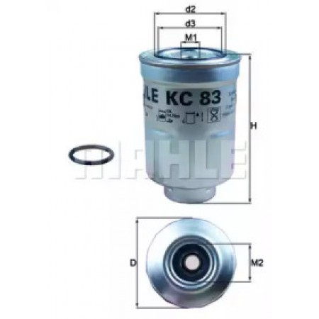 Фильтр топливный Toyota Land Cruiser 2.4-4.2 TD/D 89- KC 83D