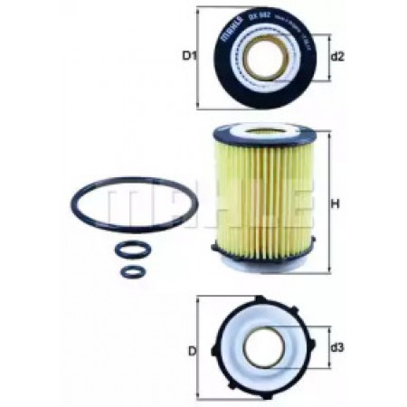 Фильтр масляный MB E-class (W212/A207)/C-class (W204/W205) 2.0i 11- OX 982D