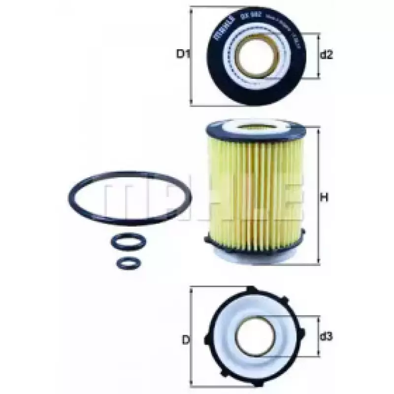 Фильтр масляный MB E-class (W212/A207)/C-class (W204/W205) 2.0i 11- OX 982D