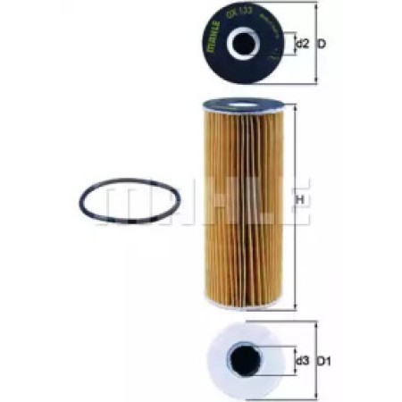 Фильтр масляный MB (W124 280E/W124 300-24V) 89- OX 133D
