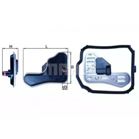 Фильтр АКПП Peugeot 206/207/307/405/406/806/807/ Citroen C2/C3/C4/C5/C8 00 (с прокладкой) HX 148D