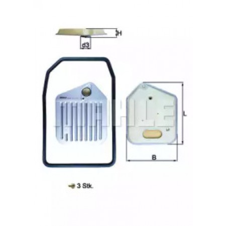 Фильтр АКПП BMW 3 (E36)/5 (E34/E39)/7 (E38) 2.0-3.0 i -03 (с прокладкой)  HX 163KIT