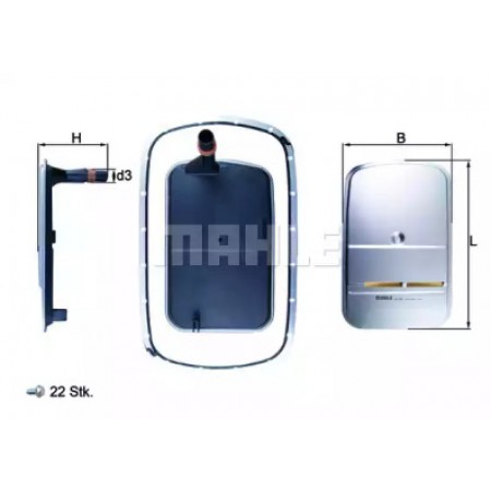 Фильтр АКПП BMW 3 (E46)/5 (E39)/X3 (E83) 2.5-3.0d (с прокладкой) (5 ступна) HX 165KIT