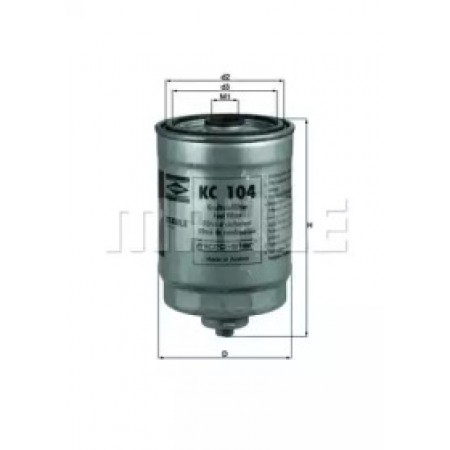 Фильтр топливный Volvo S60/S80/V70/XC70/XC90 2.4D 01-10 KC 104