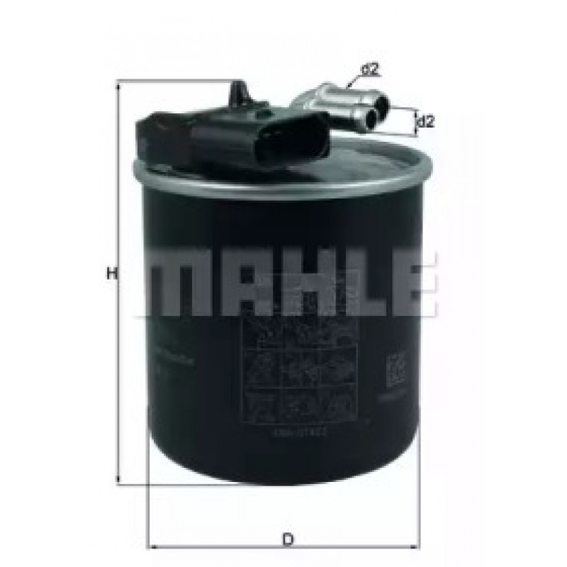Фильтр топливный MB Vito (W447) 116 CDI 14- KL 950