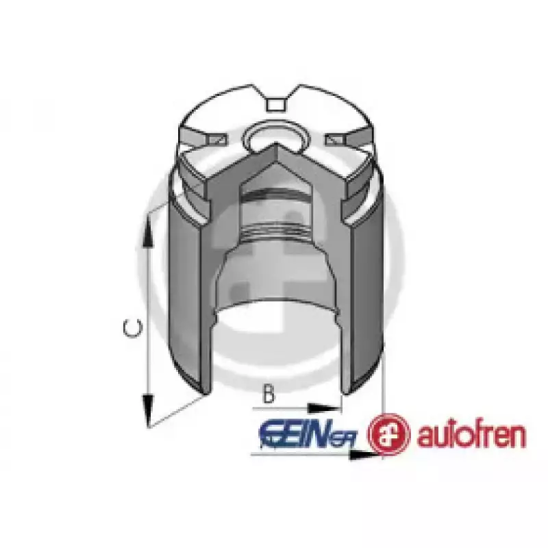 Поршенек суппорта зад CX-5/AURIS/COROLLA/PRIUS (38-46,8мм) 07- (D025120)