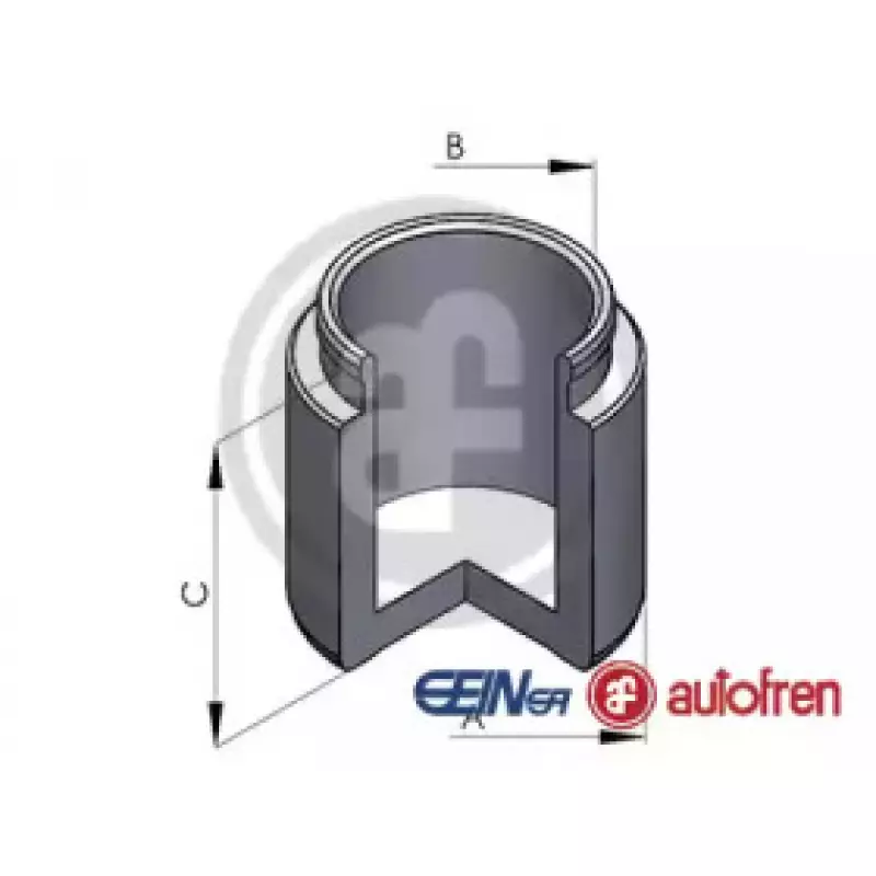 Поршенек суппорта перед Galant V/VI/Pagero II/L200/Land Cruiser 43x47,8 (D025128)