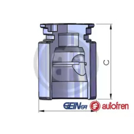 Поршенек суппорта зад Astra F/G/Zafira 36x46,95 (D025221)
