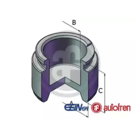 Поршенек суппорта зад Citroen C4 09-/MB W124/201/202 35x26,5 (D025318)