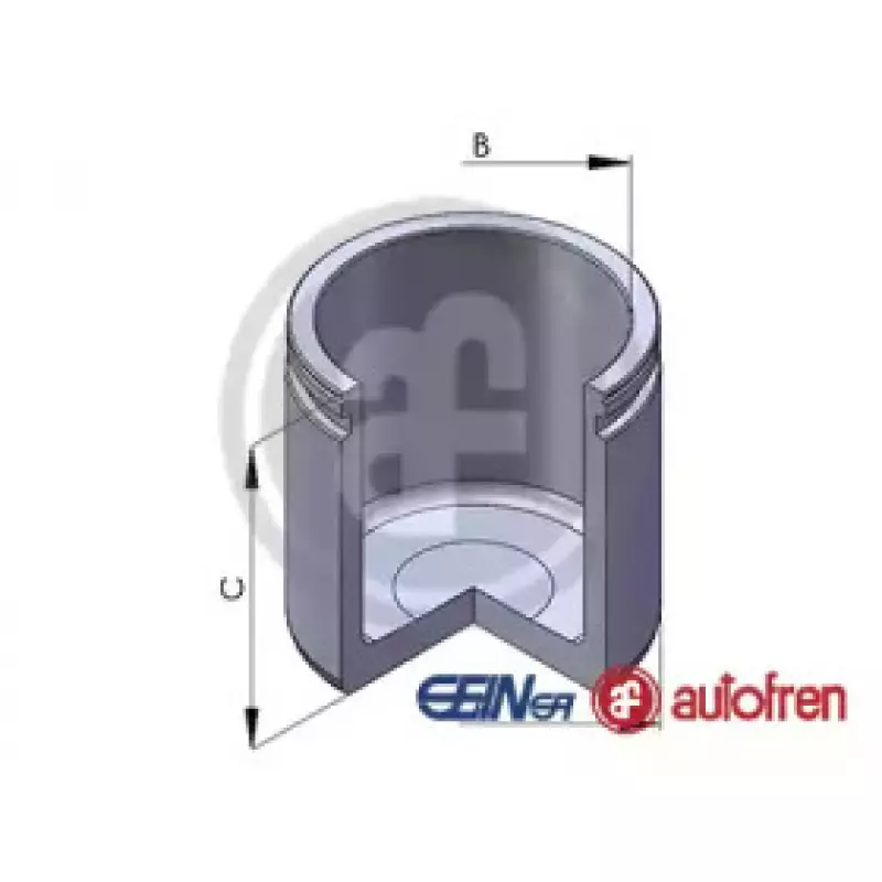 Поршенек суппорта перед Berlingo/C3/C4/Nemo/Xsara/ Doblo/Fiorino/Kangoo/Megane II 54x52,5 (D02565)