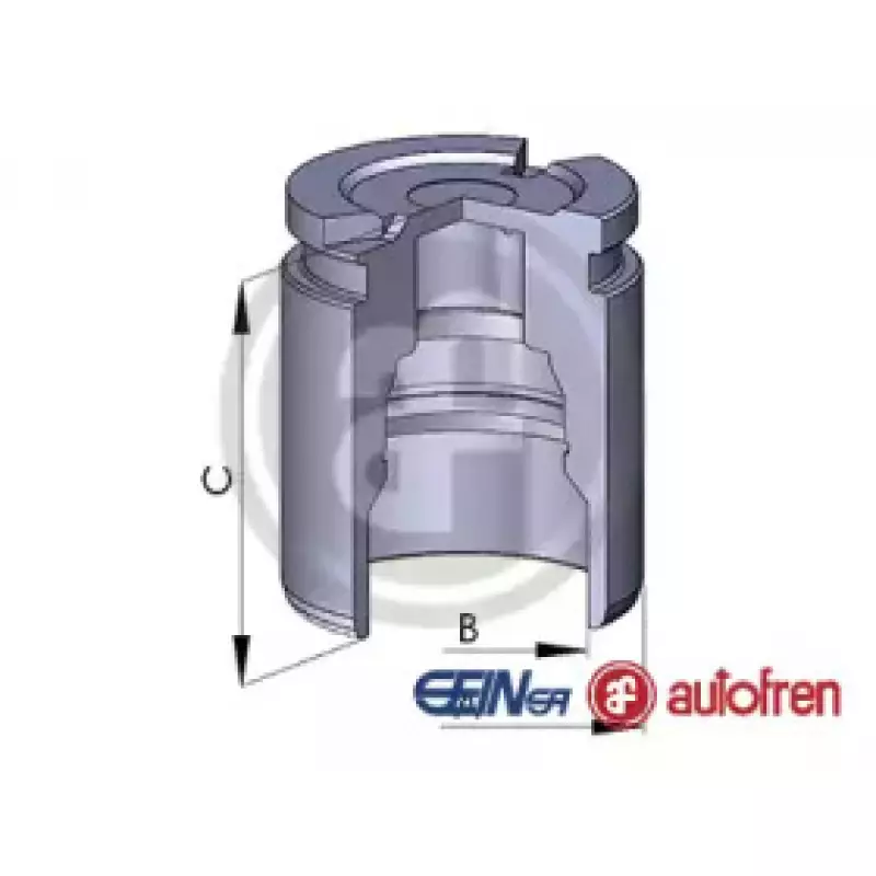 Поршенек суппорта зад Audi A3/A4/Jumpy 07-/Scudo 07-/Trafic II/III/Vivaro/Caddy III/T5 41x51,1 (D02593)