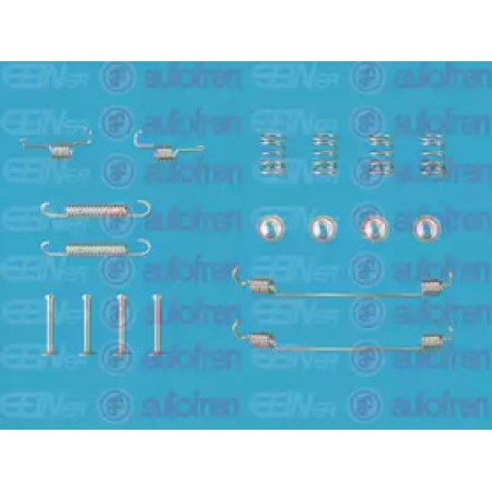 Комплект пружинок барабанных тормозов зад LOGAN/CLIO 98- 203х38 (D3939A)