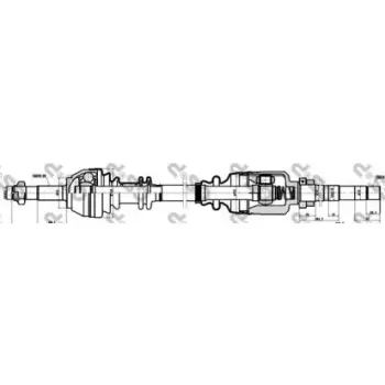 Полуось Fiat Ducato D 94- (R) (28x37x1072) (210069)