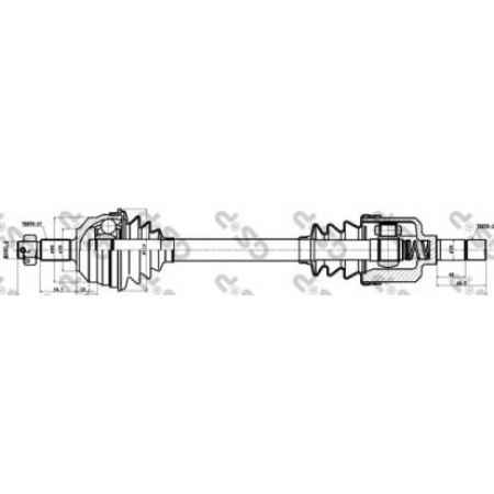 Полуось Fiat Scudo 2.0HDI (L) (27x37x641) (210072)