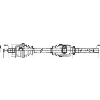 Полуось Opel Movano/Renault Master 2.5/2.8 dCi 98-01 (R) (28x39x1118) (250011)