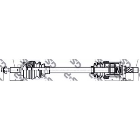 Піввісь Renault Megane/Scenic 1.5 dCi 02- (L) (25x26x660) (250402)