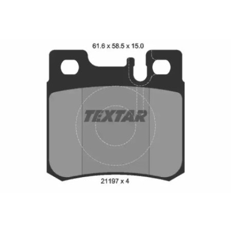 Колодки тормозные (задние) MB C-class (W202/S202)/E-class (W124/S124/W210) 93-03 (Teves) Q+ (2119701)