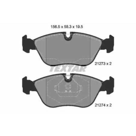 Колодки тормозные (передние) Volvo S70/V70/XC70 96-07 (Teves) R15 Q+ (2127304)