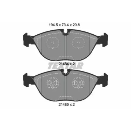 Колодки тормозные (передние) Audi A8/BMW 7 (E38)/VW Golf IV 94- (Teves) Q+ (2148401)
