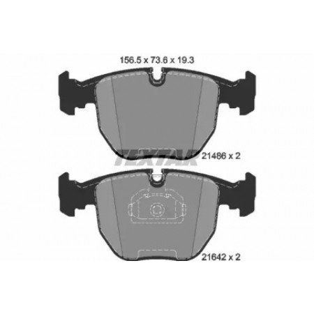 Колодки тормозные (передние) BMW 5 (E39)/7 (E38)/X5 (E53) 94-07 (Teves) Q+ (2148602)
