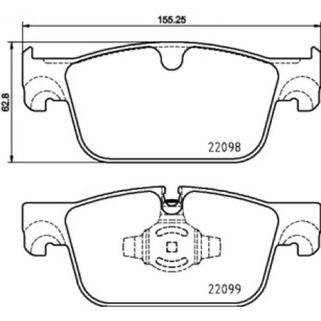 Колодки тормозные (передние) Volvo S60 III/S90 II/ V60 II/ XC60 II (Teves) Q+ (2209801)