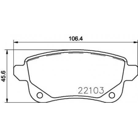 Колодки тормозные (задние) Renault Megane IV/Scenic III 09- (Lucas) Q+ (2210301)