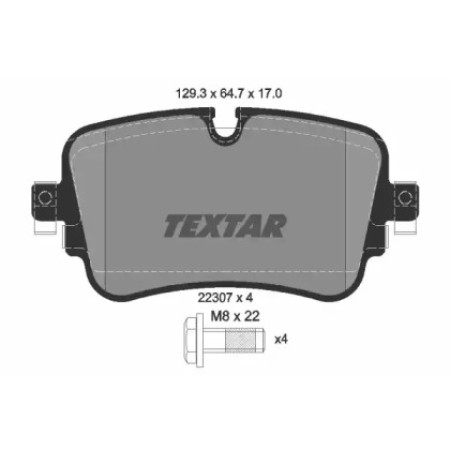 Колодки тормозные (задние) Audi A6/A7/A8/Q7/Q8/VW Touareg 16-  (Trw) Q+ (2230701)