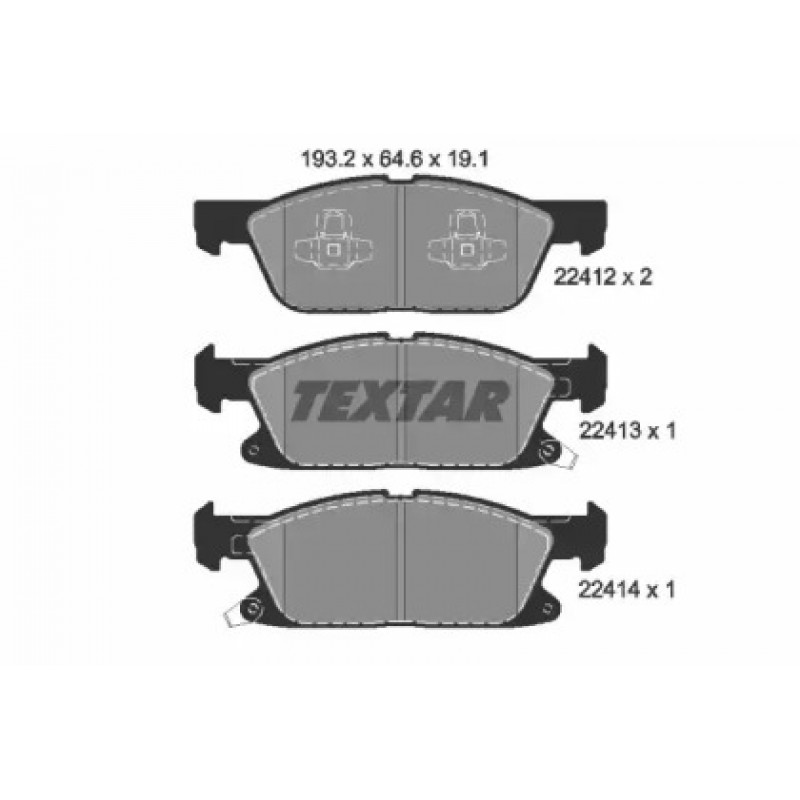 Колодки гальмівні (передні) Ford Galaxy III/S-Max 15- (Ate-Teves) Q+ (2241201)