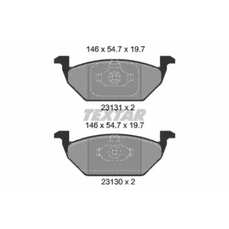 Колодки гальмівні (передні) VW Caddy 03- (Teves) Q+ (2313001)