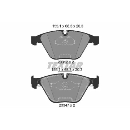 Колодки гальмівні (передні) BMW 3 (E90/E92/E93) 06-13 (Teves) (2331207)