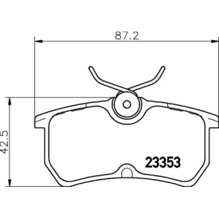 Колодки тормозные (задние) Ford Focus I 98-07/Fiesta V/VI 05- (Lucas) (2335301)