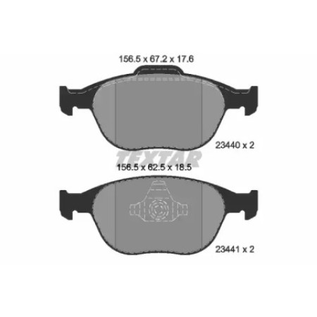 Колодки тормозные (передние) Ford Connect 02- (Teves) Q+ (2344004)